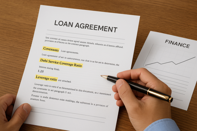 loan covenants explained — business owner reviewing financial agreement