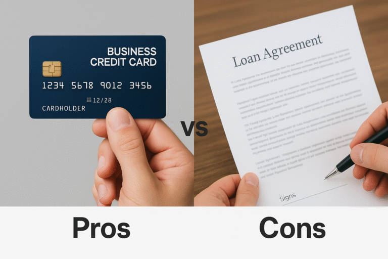 business credit card vs loan — comparing financing options for small businesses