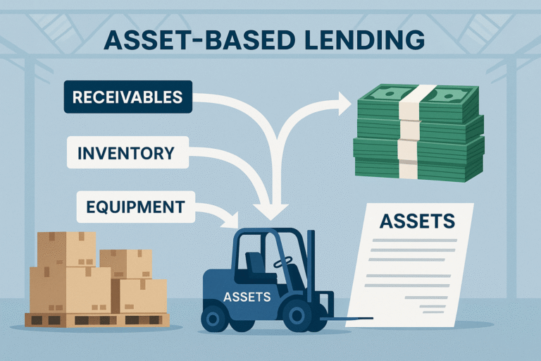 asset-based lending — using receivables, inventory, or equipment to secure financing