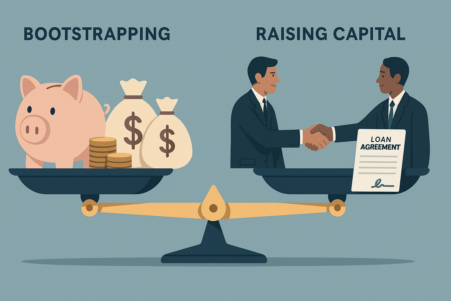 bootstrapping vs raising capital — comparing self-funding and outside investment