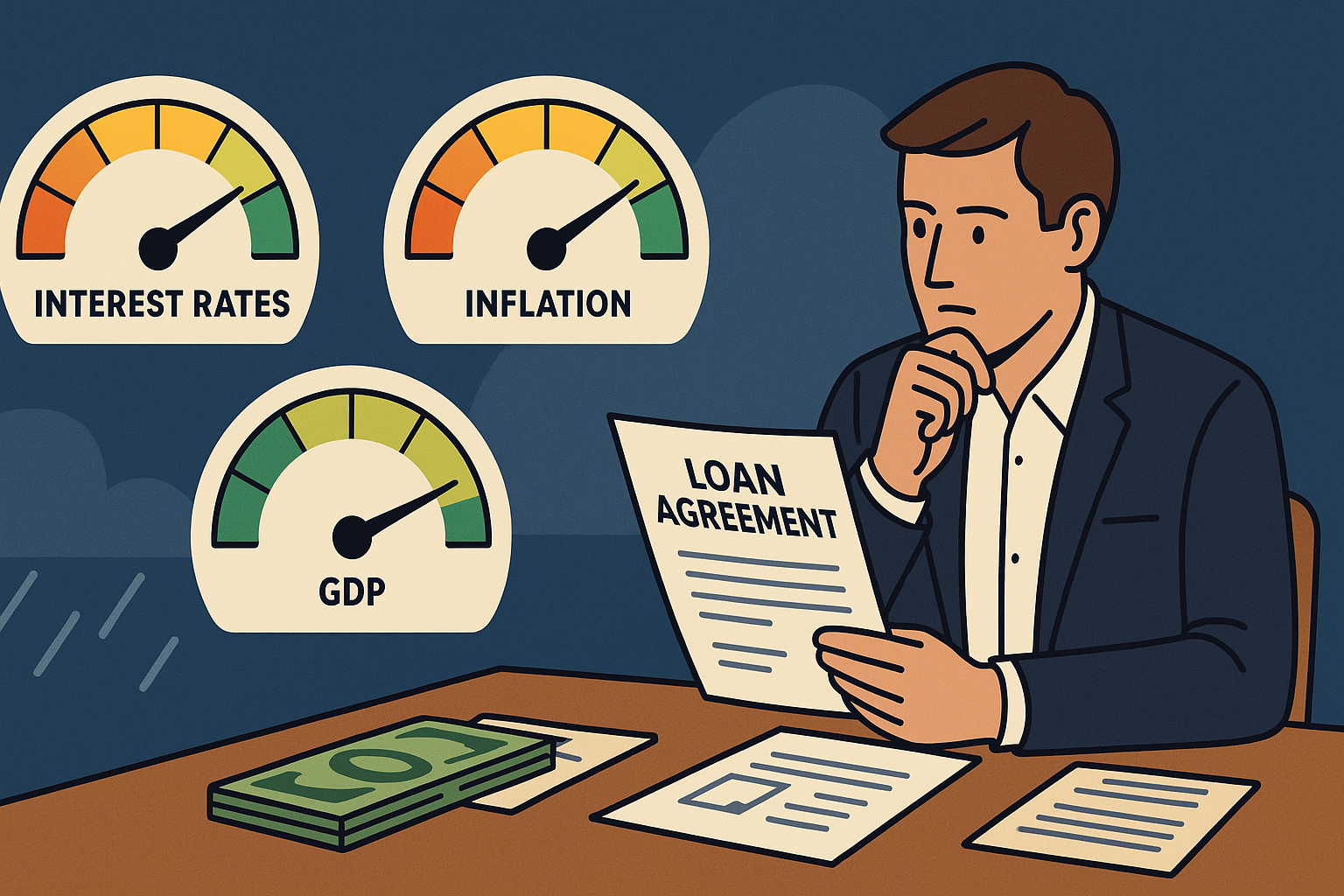 economic indicators business financing — key metrics that affect timing and loan costs